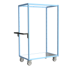 Servante multi-niveaux plateau tôle galvanisée 250 kg 1000 x 600 mm roue TPE