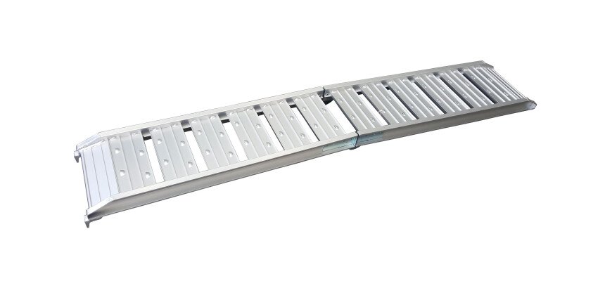 Rampe de chargement en aluminium pliable - charge max 250kg/rampe - Jeu de 2