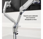 Brazo para monitor doble Platinum Series™ Plata Fellowes