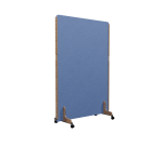 Cloison acoustique Enzo PET 24 mm - sur roulettes  - L 120 x H 170 cm