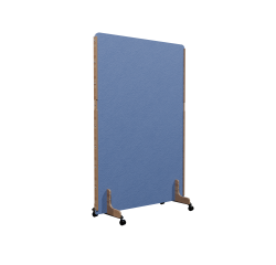 Cloison acoustique Enzo PET 24 mm - sur roulettes  - L 120 x H 170 cm