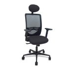 Silla de oficina Zulema con reposabrazos 2D y cabecera