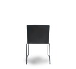 Sillas Opti523 PVC negro asiento tela color negro - Pack de 5