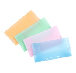 Chemise à élastique 3 rabats plastique Viquel Propysoft 12 x 23,5 cm dos 1 cm couleurs assorties