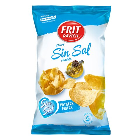 Snack de Patata Chips sin sal Frit Ravich 125 g
