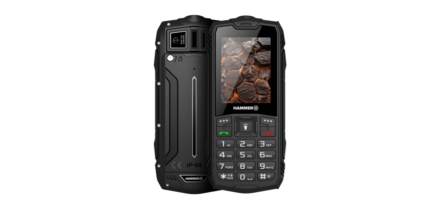 Hammer Rock 2G 2.4" IP68 Black Teléfono Ultrarresistente.