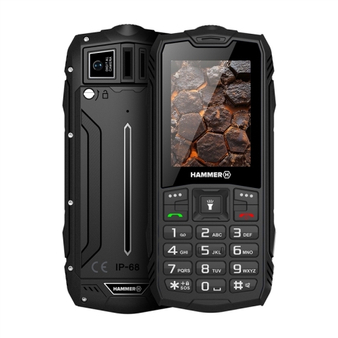Hammer Rock 2G 2.4" IP68 Black Teléfono Ultrarresistente.