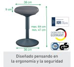 Taburete Active con asiento Comfort Leitz Ergo