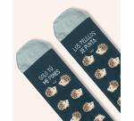 Calcetines "Me pones los pelillos de punta" Azul talla 36-41
