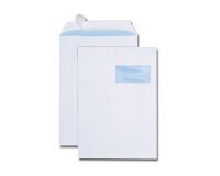 White envelope 229 x 324 (C4) 100g with window 50 x 100 - Box of 250