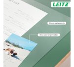 Alfombrilla de escritorio transparente grande Leitz