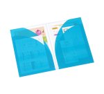 Pochette coins A4 - HAPPY FLUO VIQUEL - polypropylène - Coloris assortis