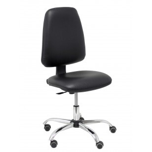 Silla Socovos similpiel blanco - Negro