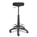 Tabouret réglable en hauteur - Modèle Tolosa Tissu ARAN Noir