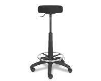 Tabouret réglable en hauteur - Modèle Tolosa Tissu ARAN Noir