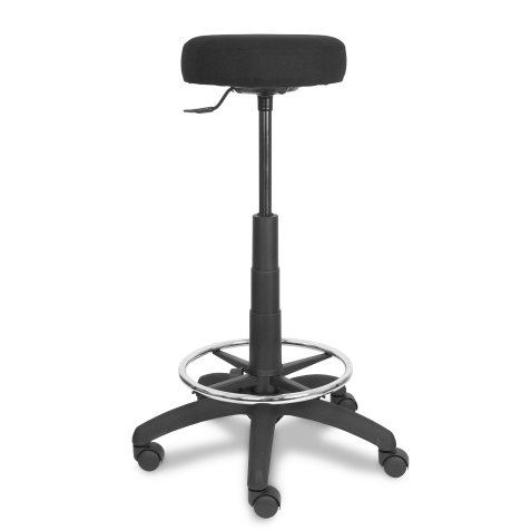 Tabouret réglable en hauteur - Modèle Tolosa Tissu ARAN Noir