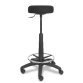 Tabouret réglable en hauteur - Modèle Tolosa Tissu ARAN Noir