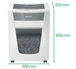 Destructeur de documents manuel Leitz IQ Office Pro  - P6+ coupe super micro