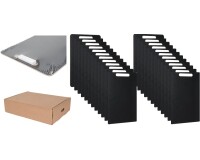 Pack 24 Tabletas Escolares BI-OFFICE PRO Tiza Negra Dual A4 | Aprendizaje Activo para Primaria y Secundaria 
