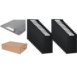 Pack 24 Tabletas Escolares BI-OFFICE PRO Tiza Negra Dual A4 | Aprendizaje Activo para Primaria y Secundaria 

