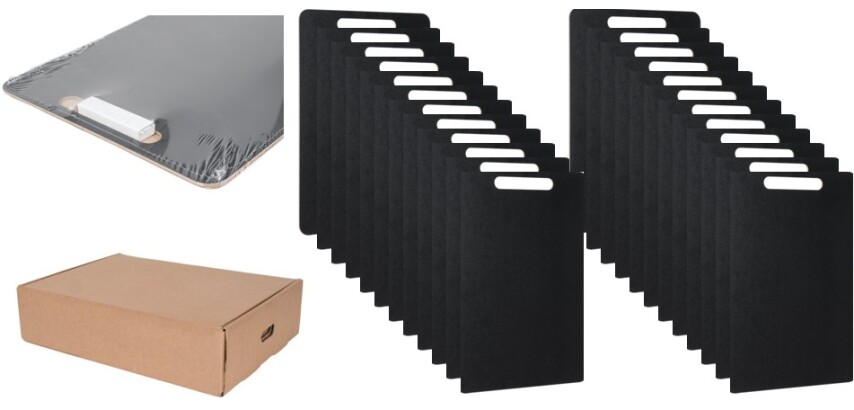 Pack 24 Tabletas Escolares BI-OFFICE PRO Tiza Negra Dual A4 | Aprendizaje Activo para Primaria y Secundaria 
