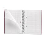 Notebook The Original, Couverture rigide, A5, quadrillage 5x5 mm, 80 feuilles de 1 couleur, Miquelrius, Sable.
