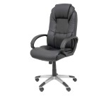 Argamasón Armchair in black faux leather