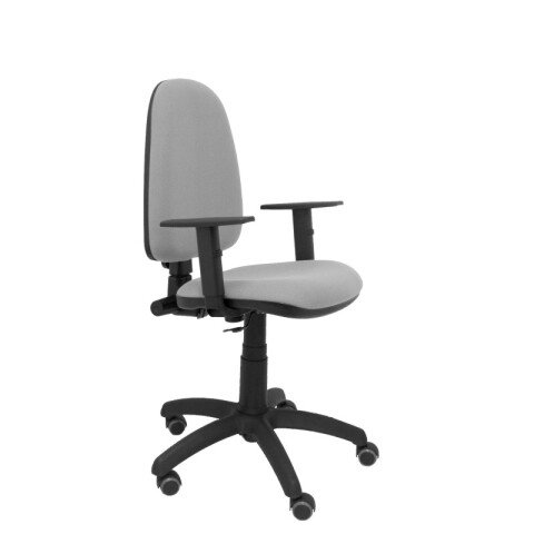 Ayna brazos regulables ruedas parquet tapizado - Gris claro