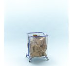 Support sac poubelle 240 litres avec roulettes