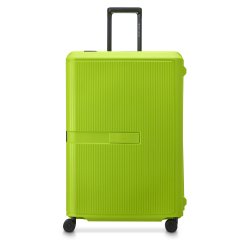 Valise 4 doubles roues 77 cm Color Block Hardside citron