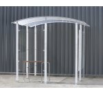 Abri fumeurs métal Modèle en isolé 4 m²