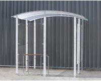 Abri fumeurs métal Modèle en isolé 4 m²