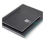 Notebook The Original, Couverture souple, A5, quadrillage 5x5 mm, 80 feuilles de 1 couleur, Miquelrius, Gris.
