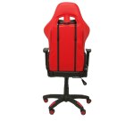 Fauteuil gamer ATALAYA simili cuir noir et rouge