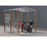 Abri vélos 4m² Modèle avec Piliers en bois