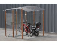 Abri vélos 4m² Modèle avec Piliers en bois