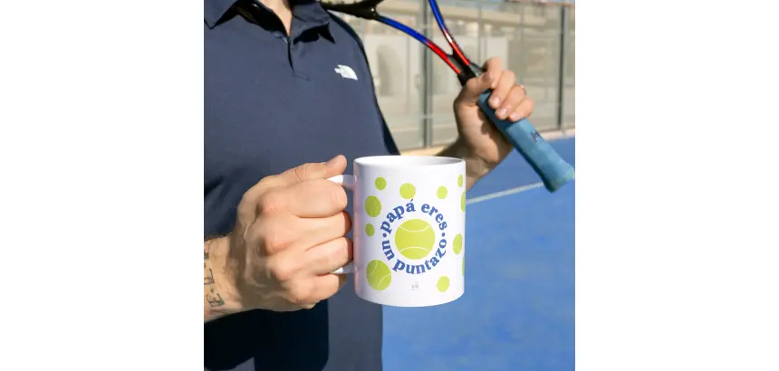 Taza ''papá eres un puntazo''
