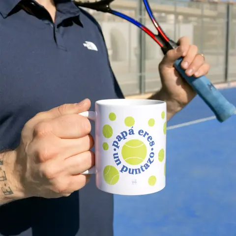 Taza ''papá eres un puntazo''