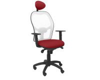Silla Jorquera malla blanca asiento bali con cabecero fijo
 - Granate