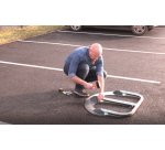 Barrière de parking 3 pieds « spécial macadam »