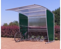 Abri motos / vélos / abribus coloris vert
