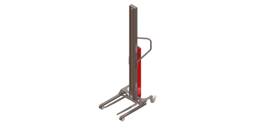 Gerbeur Astair à levée électrique avec fourches 60 kg course de levée 1600 mm