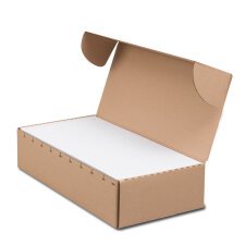 Boite de 1000 enveloppes patte trapèze blanches C6/C5 115x229 80 g/m² fenêtre 35x100 gommées