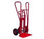 Diable-chariot acier 250/350 kg bavette fixe 490 x 180 mm poignée fermée roue pneumatique