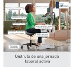 Taburete Leitz Ergo Active con Ruedas y Asiento Wobble Comfort