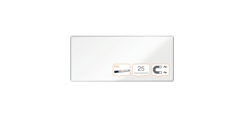 Pizarra NOBO Premium Plus acero vitrificado 2700x1200mm, blanco
