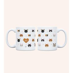 Taza "Amor gatuno" 350ml, cerámica 
