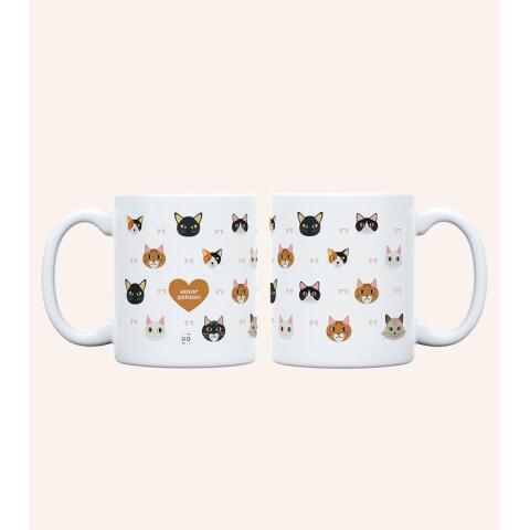 Taza "Amor gatuno" 350ml, cerámica