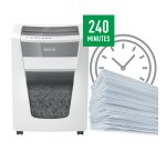 Destructora Leitz IQ Office Pro P4, blanco/plata
