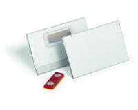 Porte-Badge 54x90 mm avec aimant FIXPLUS - Boîte de 25